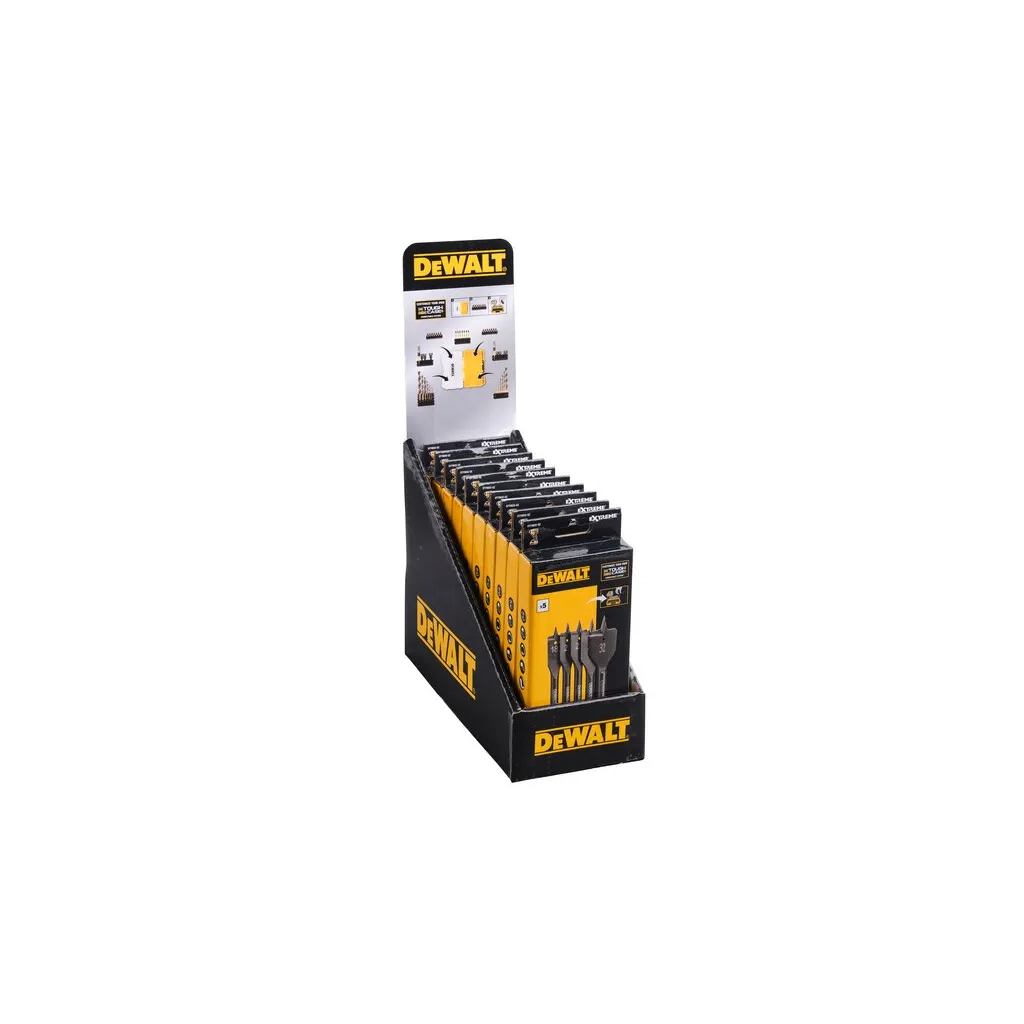 Набір свердл DeWALT в касеті для Tough Case, перових EXTREME IMPACT по дереву, 6 шт (DT70832) - зображення 3