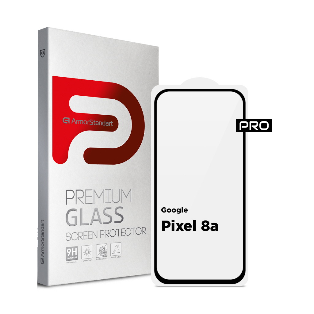 Скло захисне Armorstandart Pro Google Pixel 8a Black (ARM77800) - изображение 1