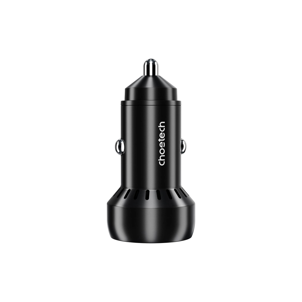 Зарядний пристрій Choetech USB-C+USB-A 60W QC3.0/PD/PPS black (TC0014-BK) - зображення 2