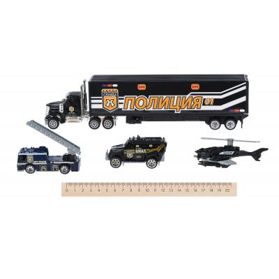 Спецтехніка Same Toy Diecast Грузовик с полицейскими (SQ80958-3Ut) - зображення 3