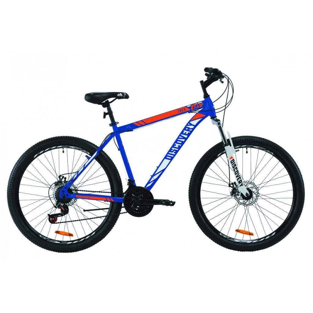 Велосипед Discovery 27.5" TREK AM DD рама-17,5" St 2020 синьо-помаранчевий (OPS-DIS-27.5-007) - зображення 1