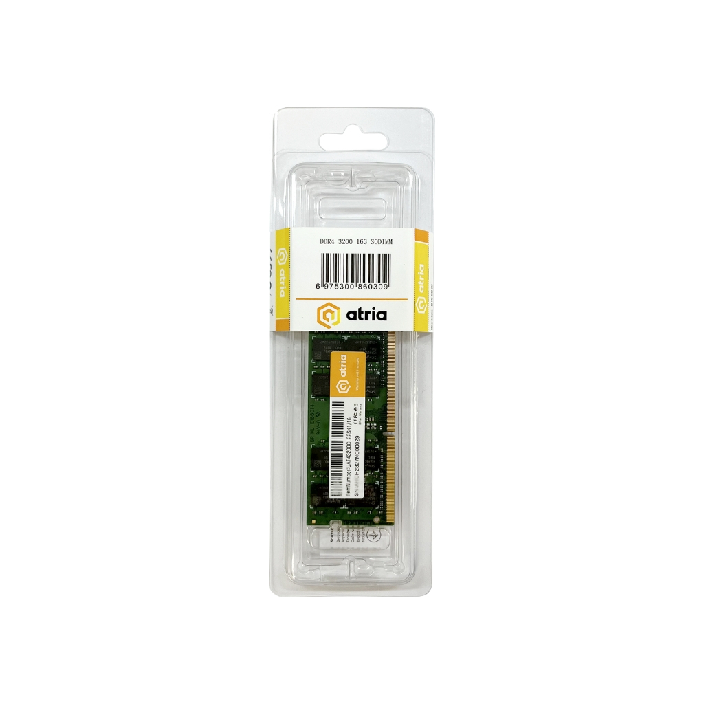 Модуль пам'яті для ноутбука SoDIMM DDR4 16GB 3200 MHz ATRIA (UAT43200CL22SK1/16) - зображення 3