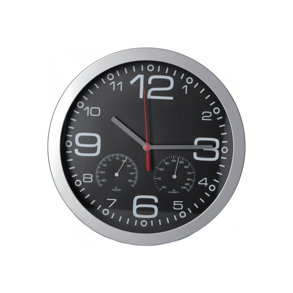 Настінний годинник Optima CHRONO з термометром (O52082) - зображення 1