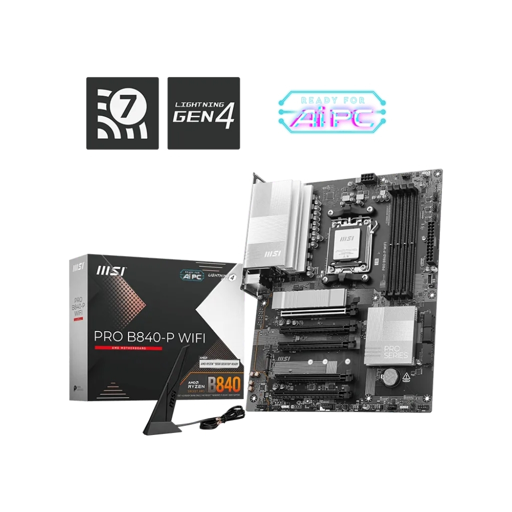 Материнська плата MSI PRO B840-P WIFI - зображення 5