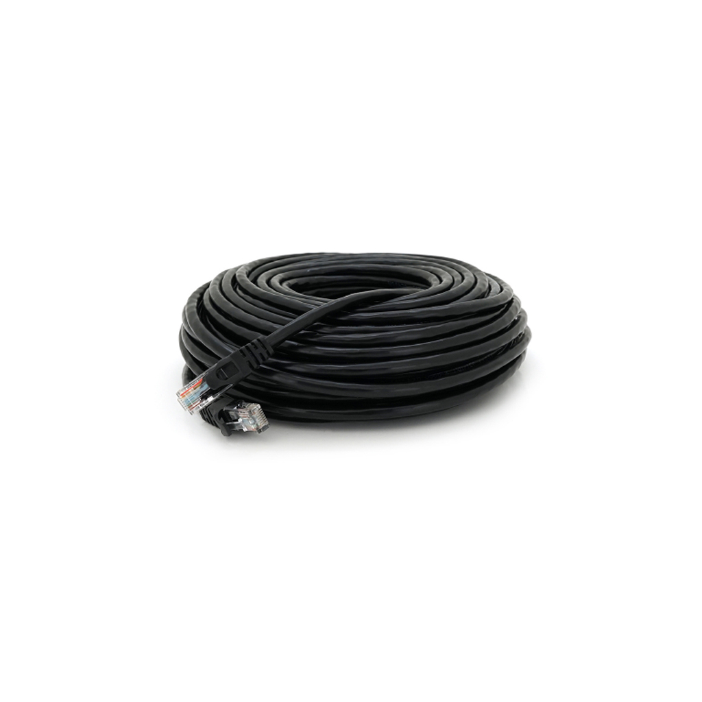 Патч-корд 25м, UTP, Cat.6, RJ45, CU, black Ritar (PCR-CU6/25BL) - зображення 1