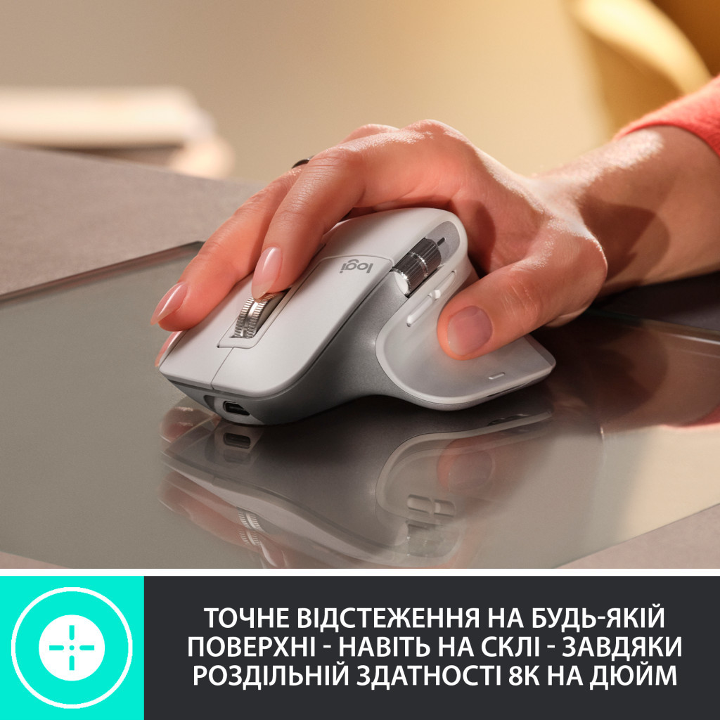 Мишка Logitech MX Master 3S Performance Wireless Mouse Bluetooth Graphite (910-006559) - зображення 2