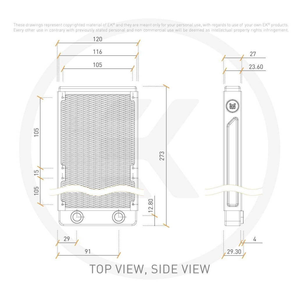 Радіатор охолодження Ekwb EK-CoolStream SE 240 (Classic) (3831109817322) - изображение 3