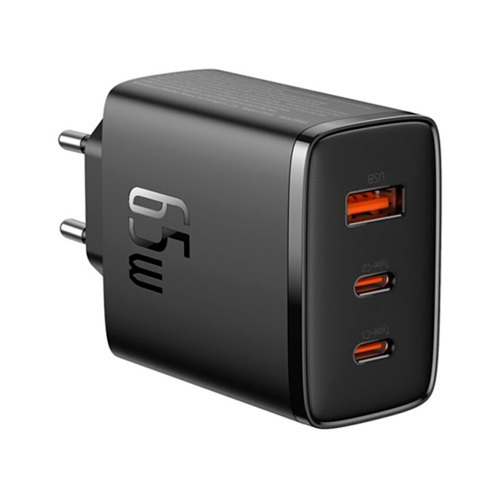 Зарядний пристрій Baseus Cube Pro Fast Charger 2C+U 65W black (P10152301113-00) - зображення 1