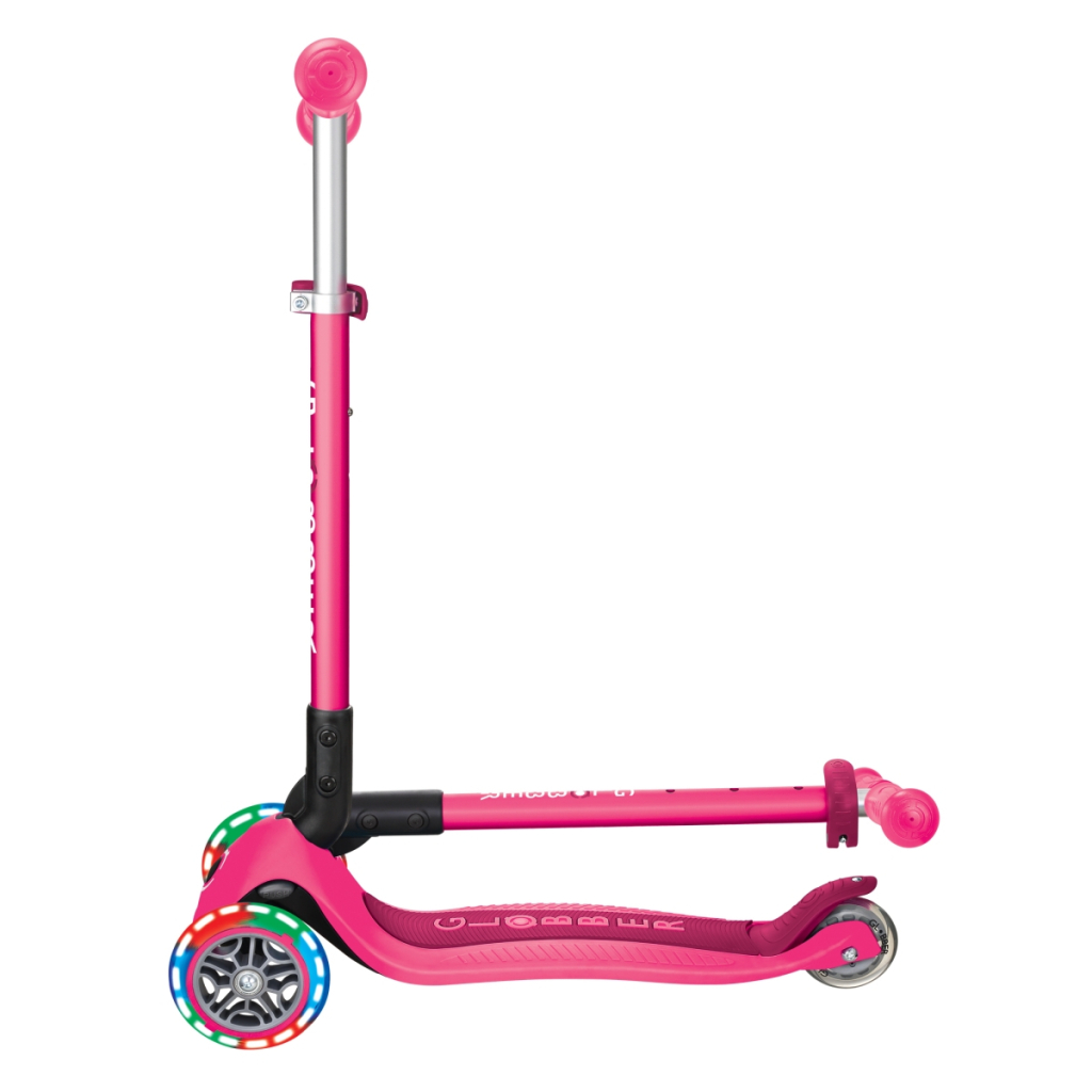 Самокат Globber Primo Foldable Lights колеса з підсвіткою до 50 кг 3+ Рожевий (432-110-3) - зображення 11