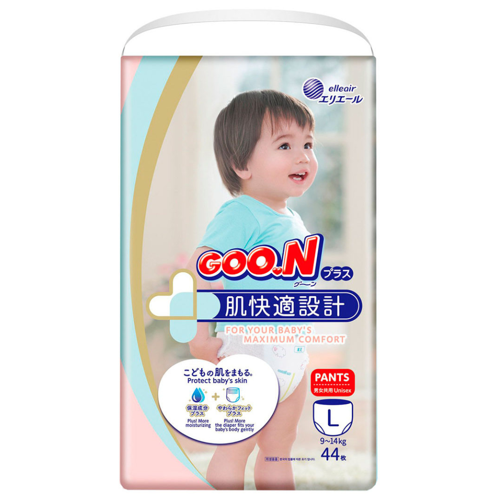 Підгузки GOO.N Plus Трусики для дітей 9-14 кг розмір L 44 шт (21000632) - изображение 1