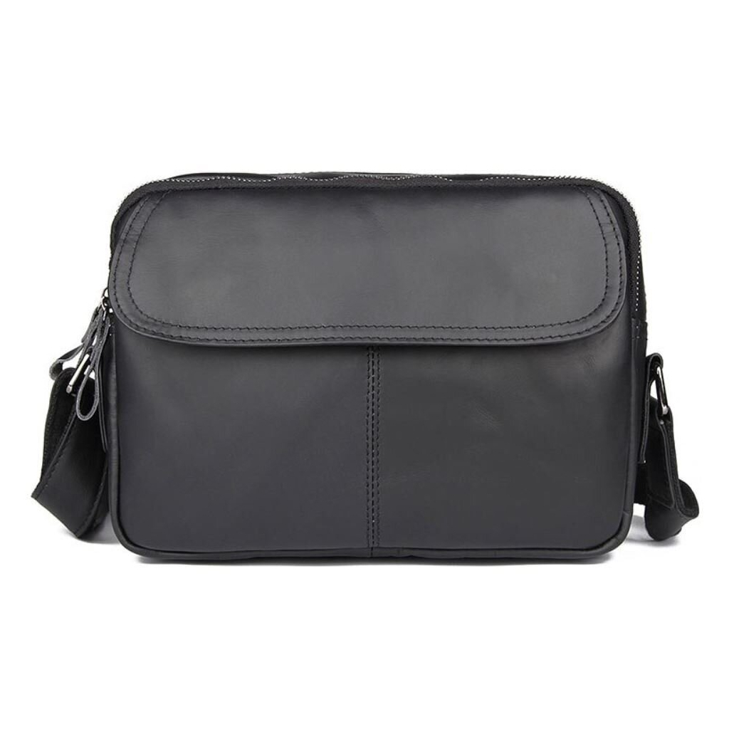 Сумка Vintage З натуральної шкіри зерниста Чорна (14548) - зображення 1