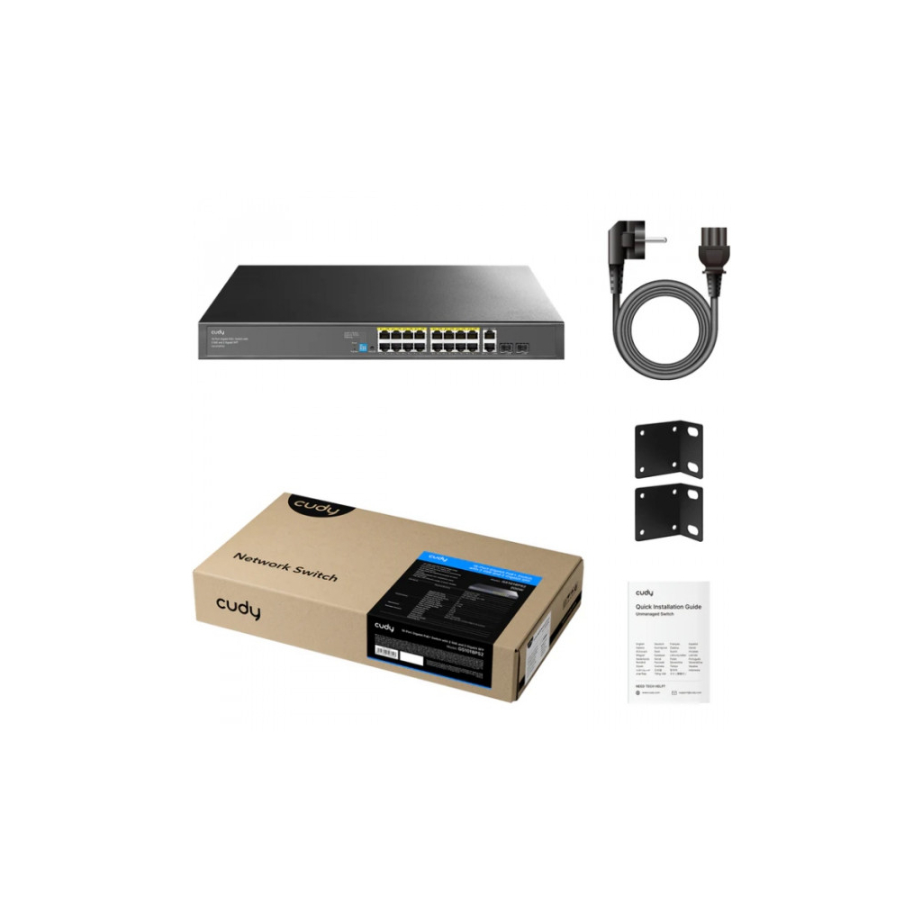 Комутатор мережевий Cudy GS1018PS2 - зображення 2