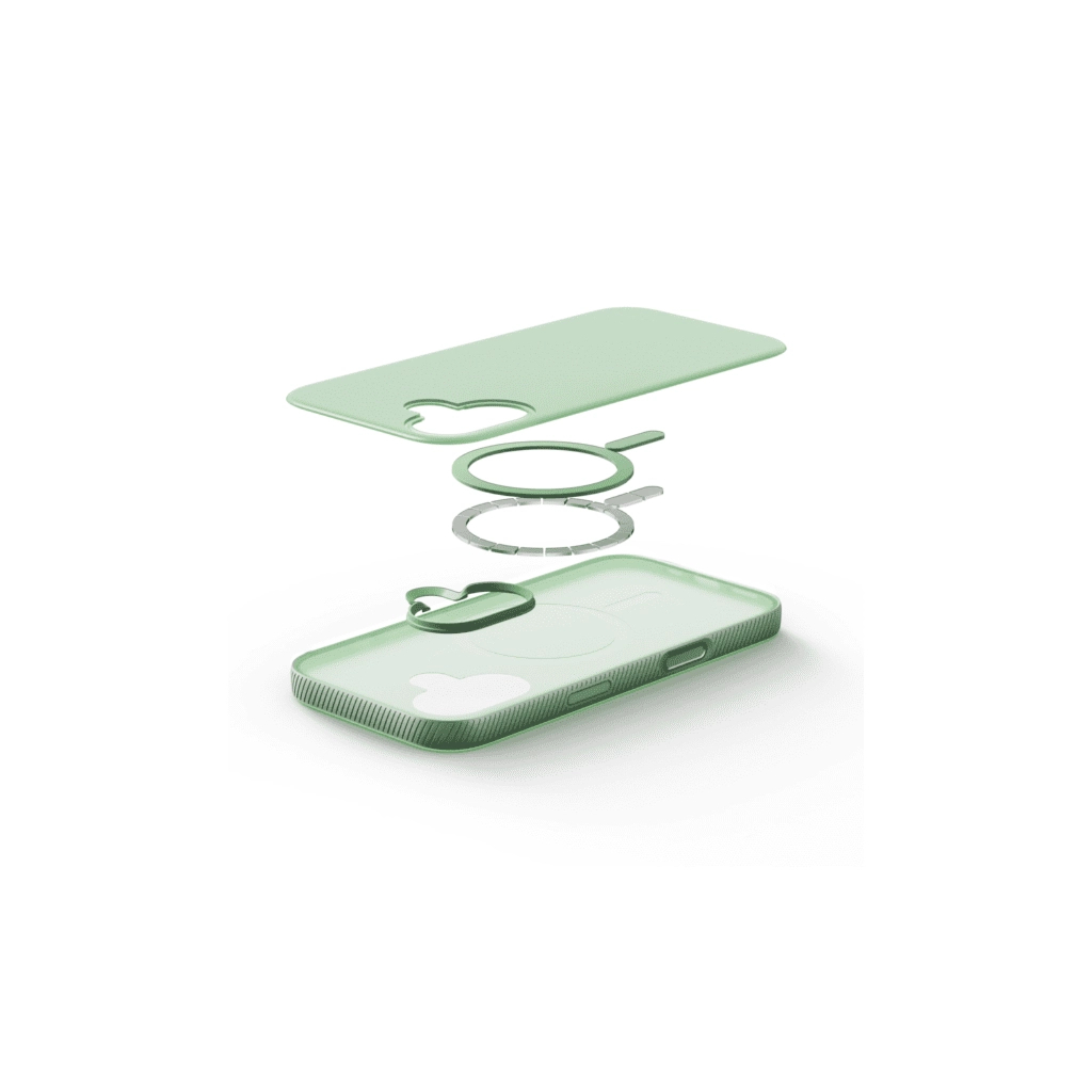 Чохол до мобільного телефона Belkin Magnetic Protective Grip iPhone 17 Sage (MSA034HQSE) - зображення 5