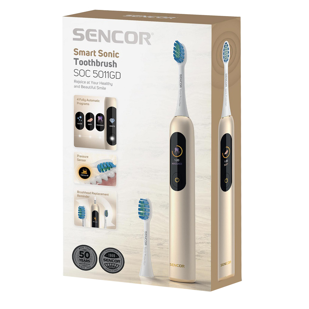 Електрична зубна щітка Sencor SOC 5011GD (SOC5011GD) - зображення 12