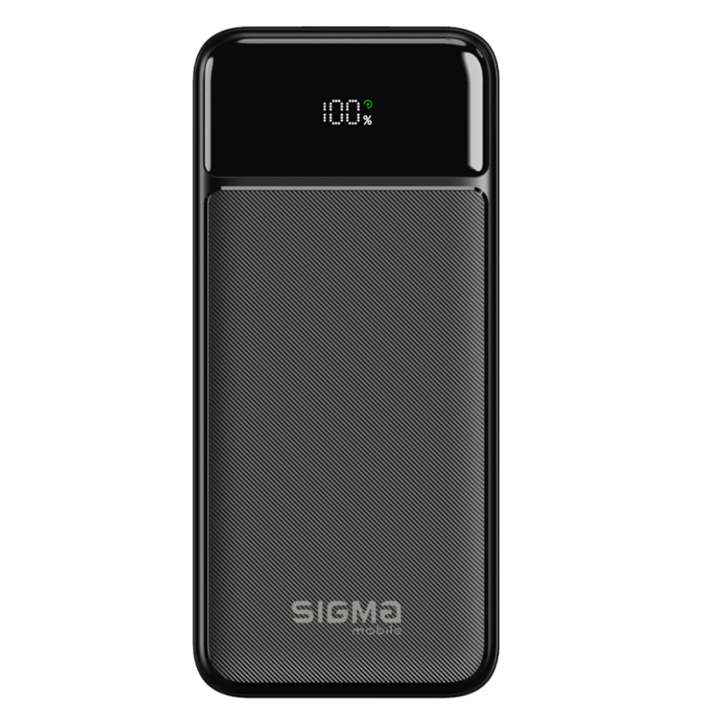 Батарея універсальна Sigma X-power SI20A4QL 20000mAh, PD/20W, QC/22.5W, LED, cable 20w, black (4827798799710) - зображення 1