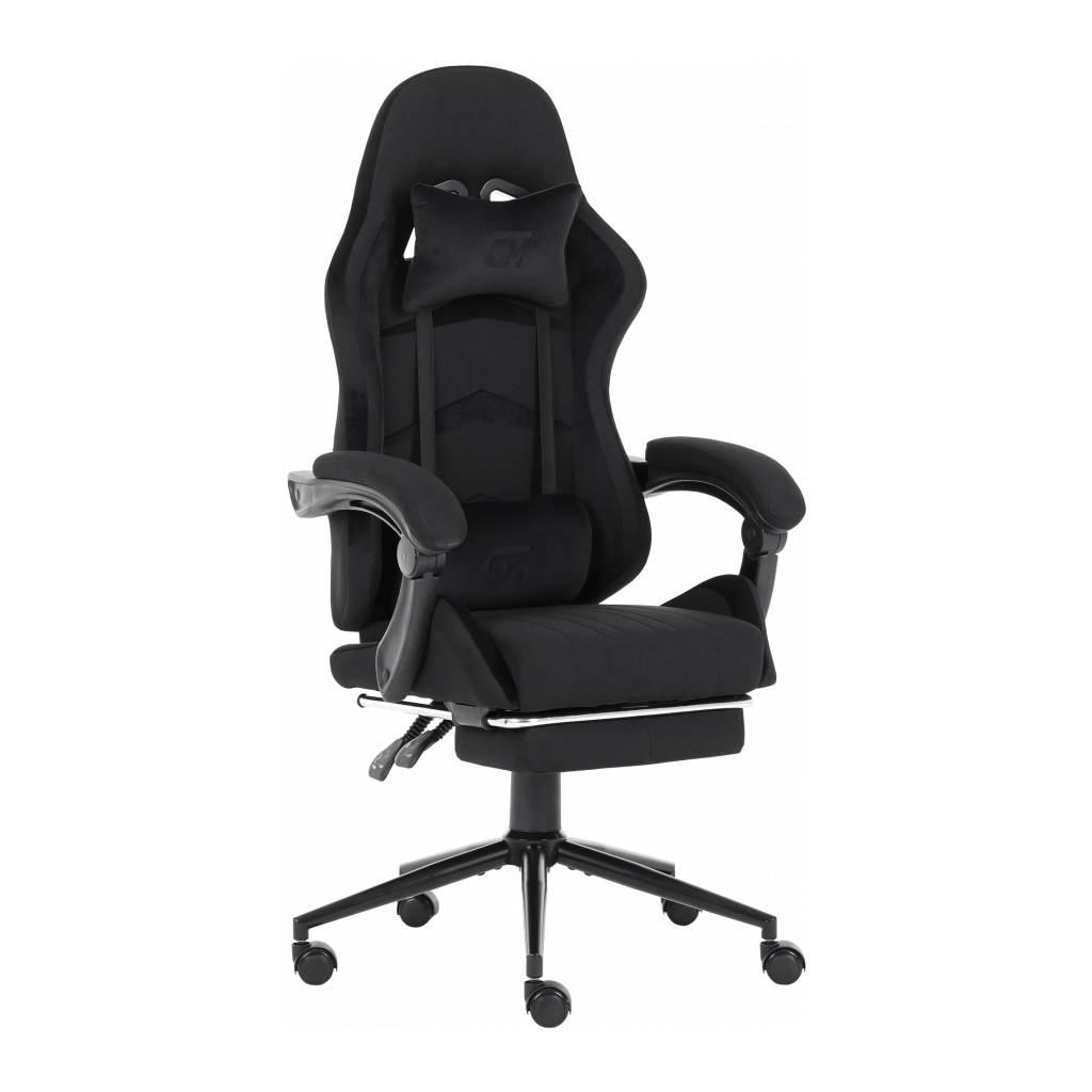 Крісло ігрове GT Racer X-2324 Black Suede (X-2324 Fabric Black Suede) - зображення 1