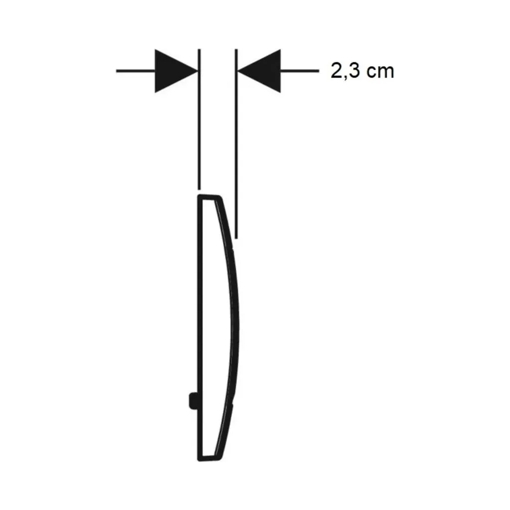 Панель змиву Geberit Delta30 хром мат (115.137.46.1) - зображення 4