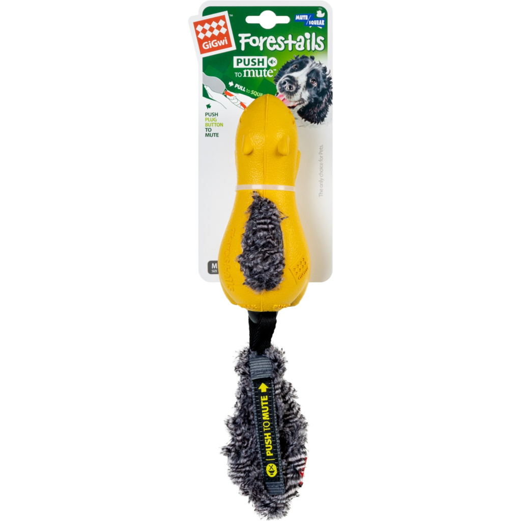 Іграшка для собак GiGwi Push to mute Білка з вимикною пискавкою 30 см (75010) - зображення 2