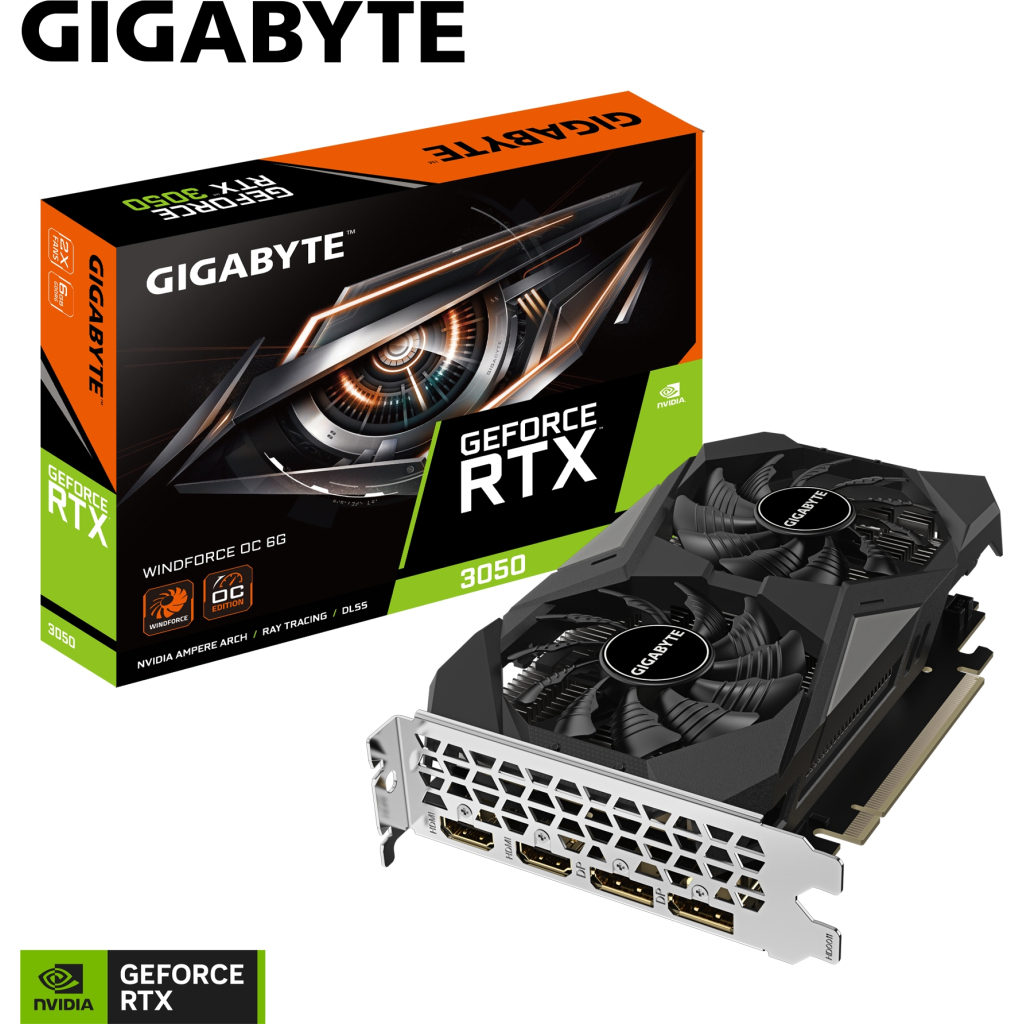 Відеокарта GIGABYTE GeForce RTX3050 6Gb WINDFORCE OC (GV-N3050WF2OC-6GD) - зображення 8