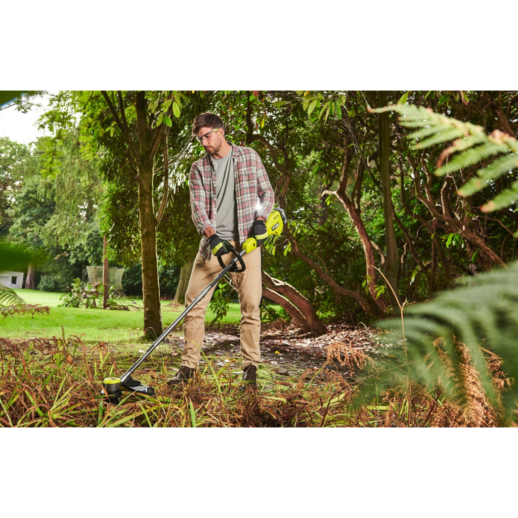 Тример садовий Ryobi RY18LTX38A-0 ONE+ НР 18В безщітковий, 38см(ліска) технології Whisper, 3.6кг (без АКБ та ЗП) (5133005730) - зображення 2