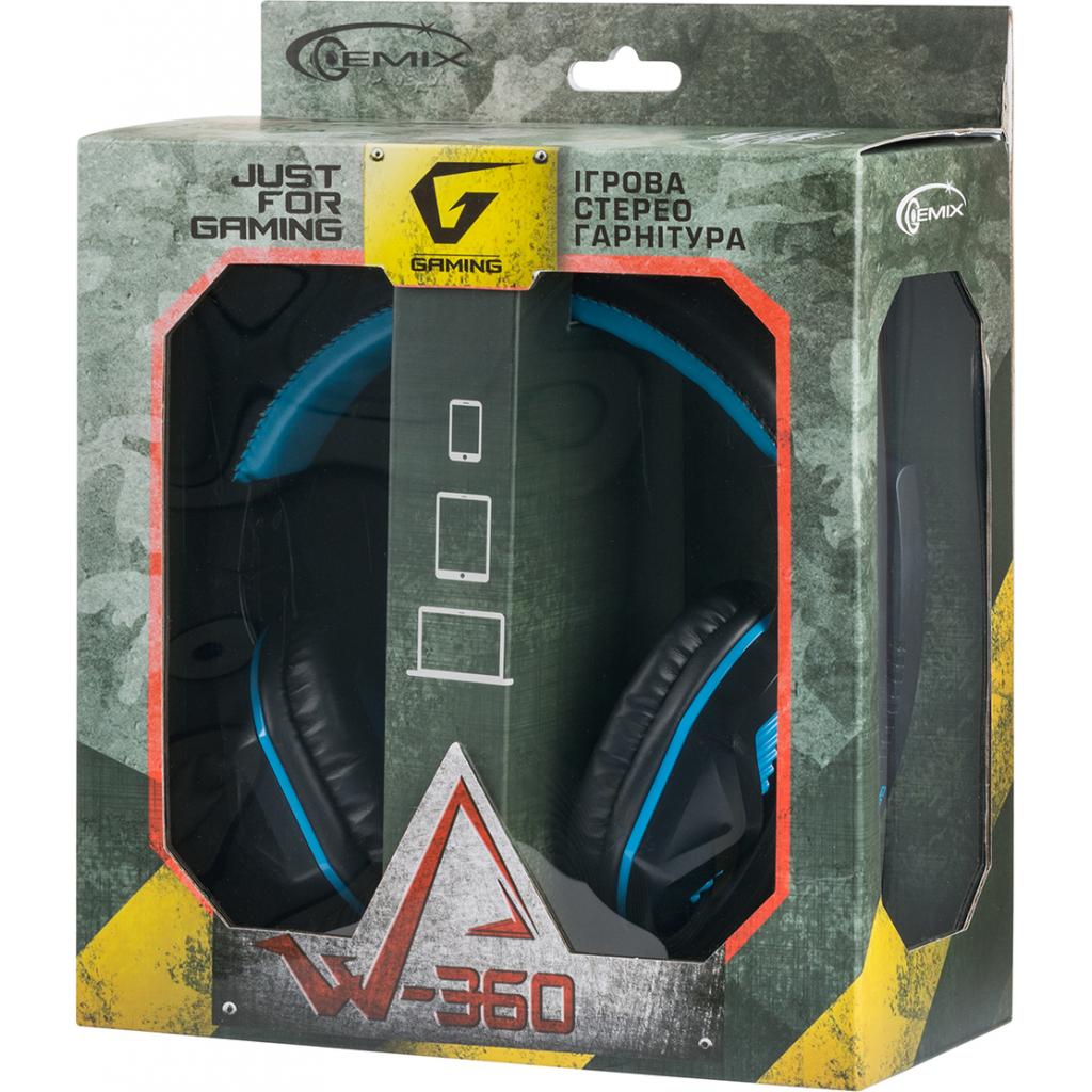 Навушники Gemix W-360 black-blue - зображення 10