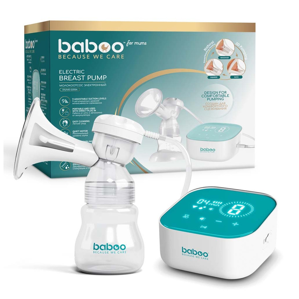 Молоковідсмоктувач Baboo електричний з технологією 3D всмоктування (2-010) - зображення 1