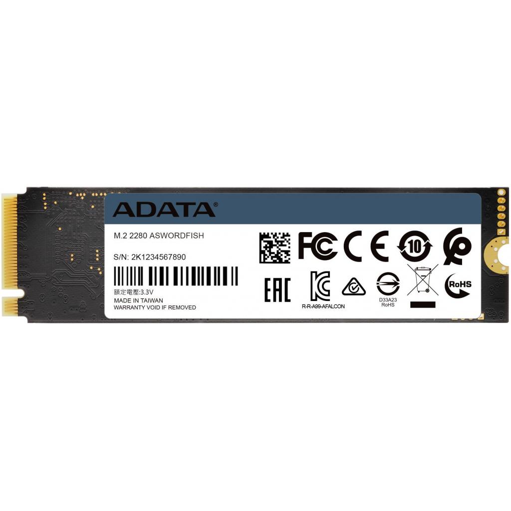 Накопичувач SSD M.2 2280 500GB ADATA (ASWORDFISH-500G-C) - зображення 5