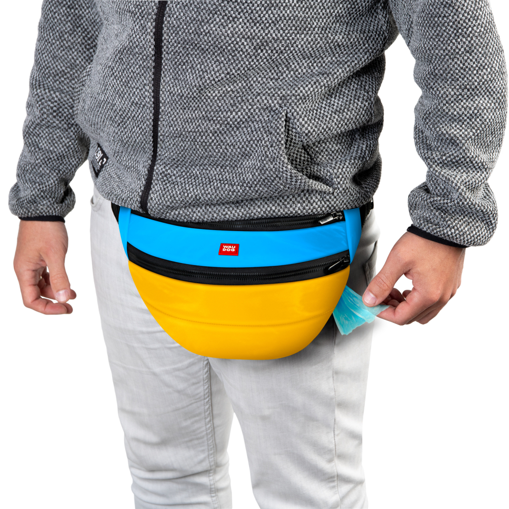 Поясна сумка-бананка для собак WAUDOG Family "Colors of freedom" 33х17х10 см (363-4020) - зображення 5