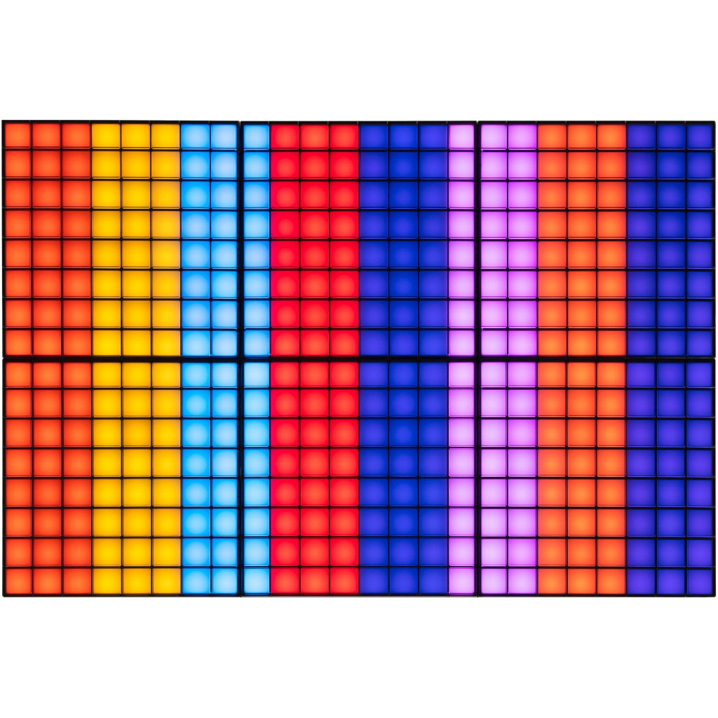 Гірлянда Twinkly Панель Smart LED Squares 1+5 RGB, Gen II, IP20, 16x16см, білий (TWQ064STW-07-BEU) - зображення 7