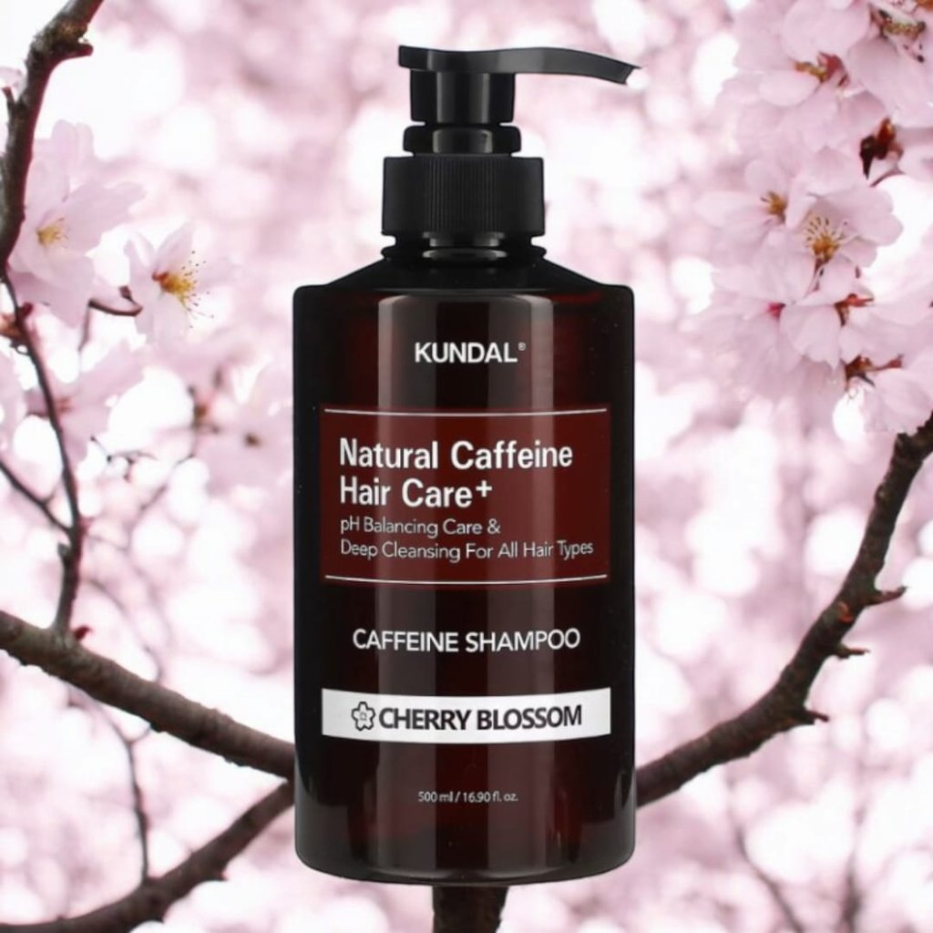 Шампунь Kundal Natural Caffeine & Intensive Scalp Care Shampoo Cherry Blossom 500 мл (8809568745772) - зображення 2