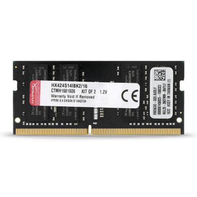 Модуль пам'яті для ноутбука SoDIMM DDR4 16GB (2x8GB) 2400 MHz HyperX Kingston Fury (ex.HyperX) (HX424S14IBK2/16) - зображення 3