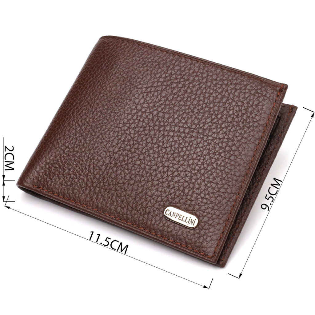 Портмоне Canpellini З натуральної шкіри Коричневе (21775) - зображення 3