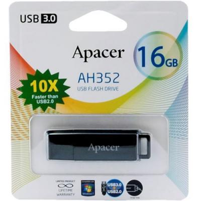 USB флеш накопичувач Apacer 16GB AH352 Black RP USB 3.0 (AP16GAH352B-1) - зображення 6