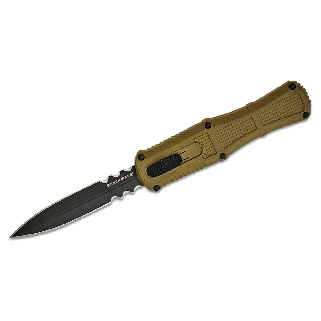 Ніж Benchmade Claymore OTF Auto Serrated Green (3370SGY-1) - зображення 2