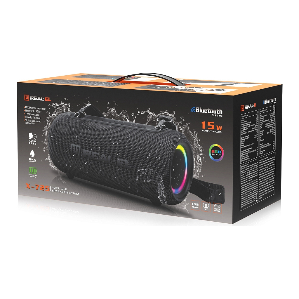 Акустична система REAL-EL X-725 (EL121600028) - зображення 12