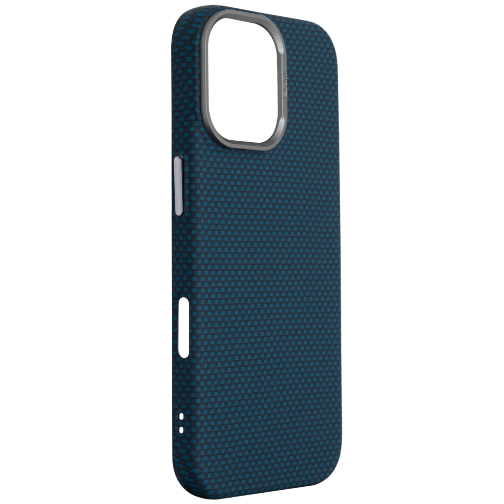 Чохол до мобільного телефона Armorstandart LikeCarbon2 MagCase Apple iPhone 17 Kevlar Dark Blue (ARM88613) - зображення 3