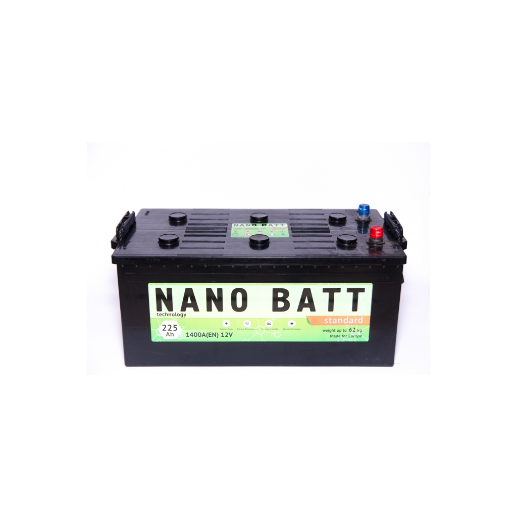 Акумулятор автомобільний NANO BATT Standart 225 +лів 1400А - зображення 1