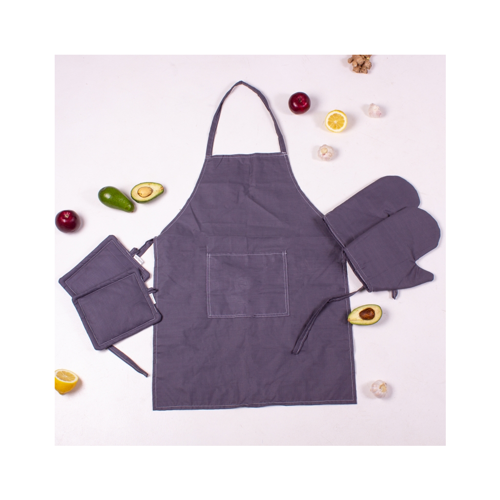 Фартух MirSon Набір 16-5803 Geronimo бязь дві прихватки + дві рукавички-прихватки + фартух (2200006752608) - picture 2