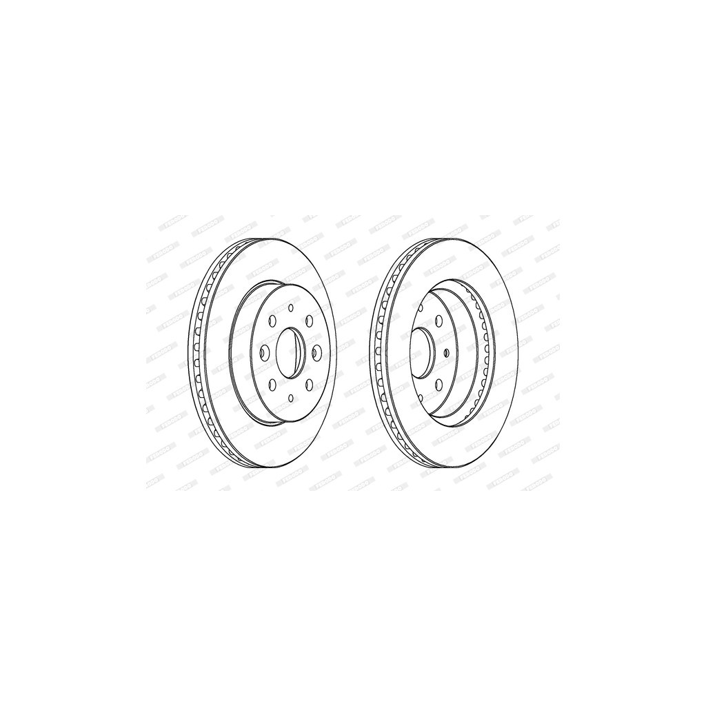 Гальмівний диск FERODO DDF1542 - зображення 1