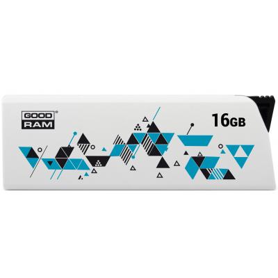 USB флеш накопичувач Goodram 16GB Cl!ck White USB 2.0 (UCL2-0160W0R11) - зображення 1
