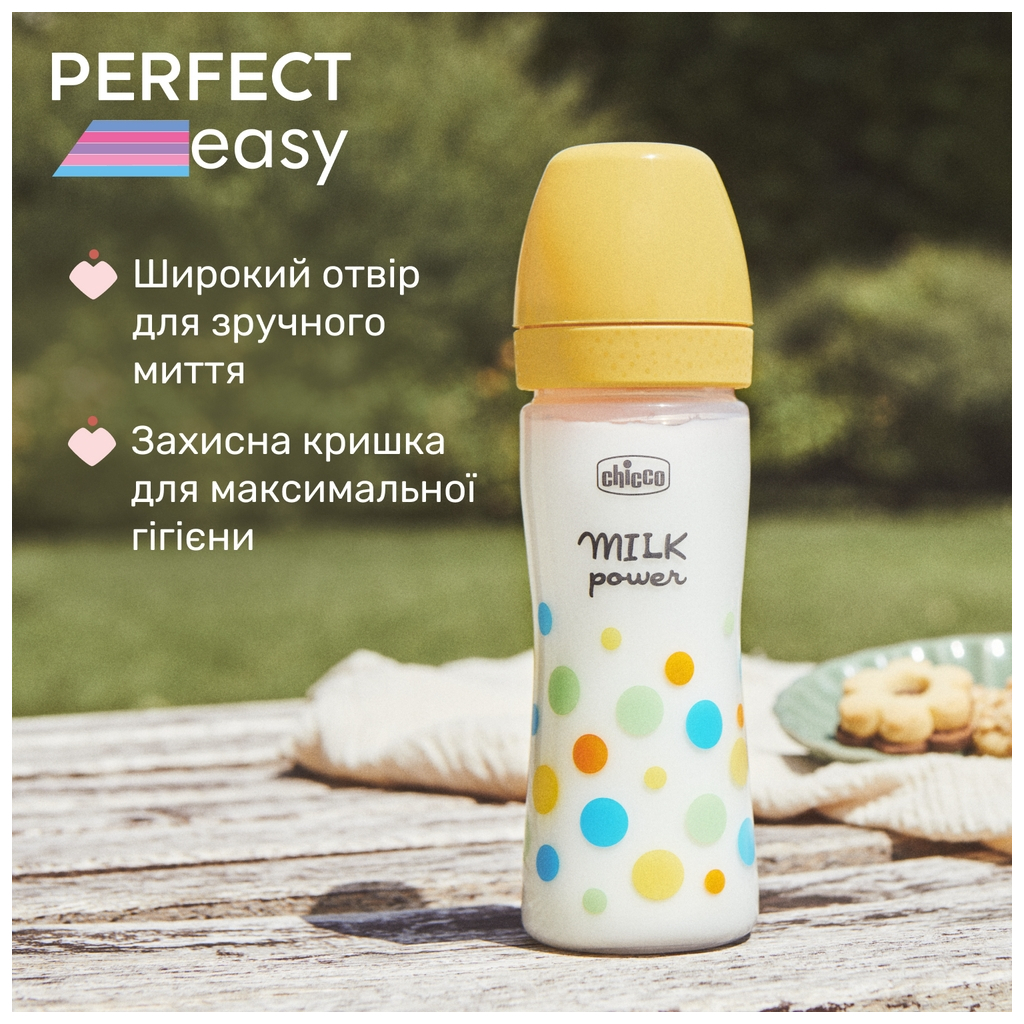 Пляшечка для годування Chicco Perfect Easy силіконова, від 2 міс., середній потік 250 мл (20243.20) - зображення 5