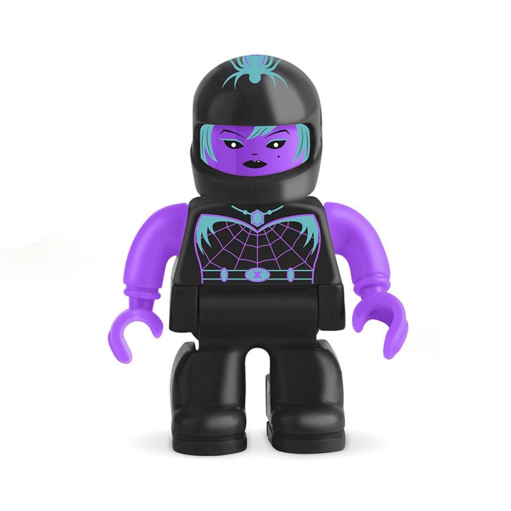 Радіокерована іграшка Monster Smash-Ups RASH CAR - ЧОРНА ВДОВА фіолетово-чорний, акум. 4.8 (TY5873D-1) - зображення 3