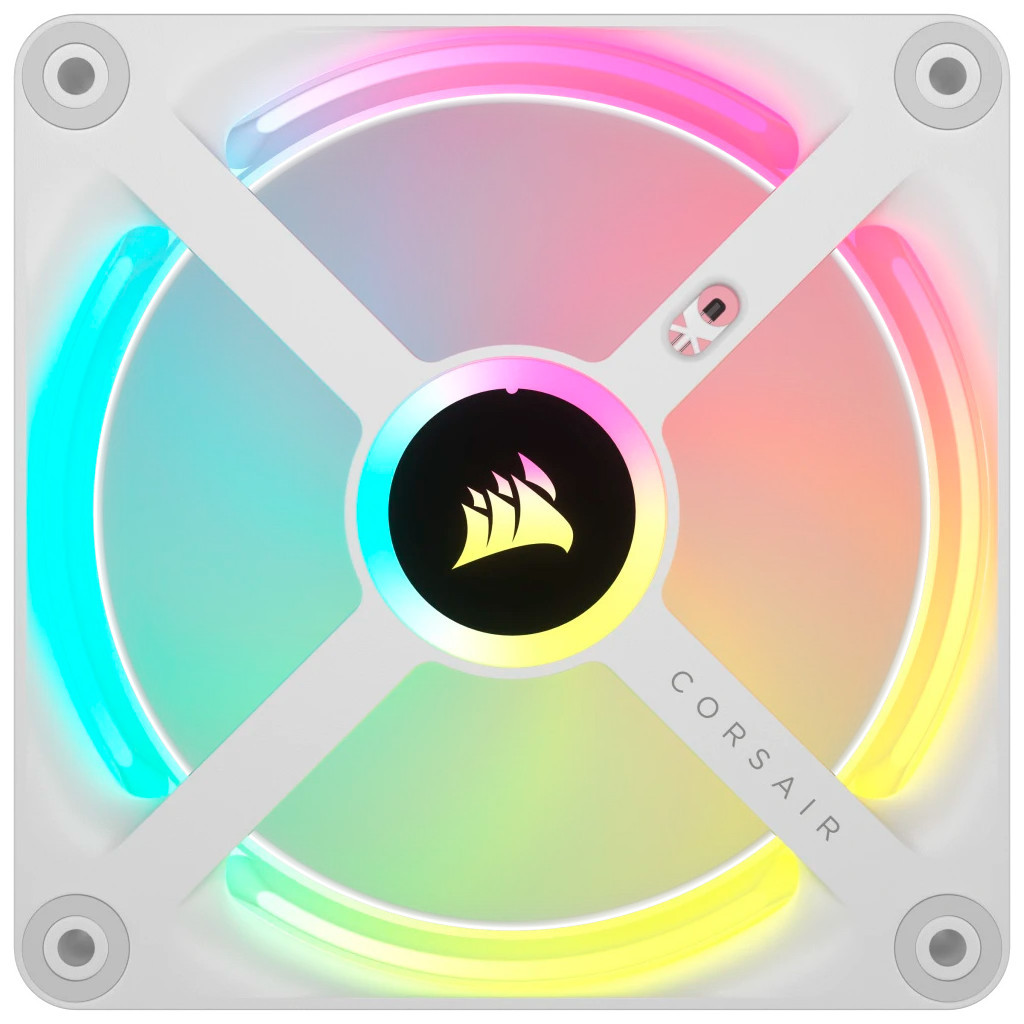 Кулер до корпусу Corsair iCUE Link QX120 RGB PWM White (CO-9051005-WW) - зображення 2