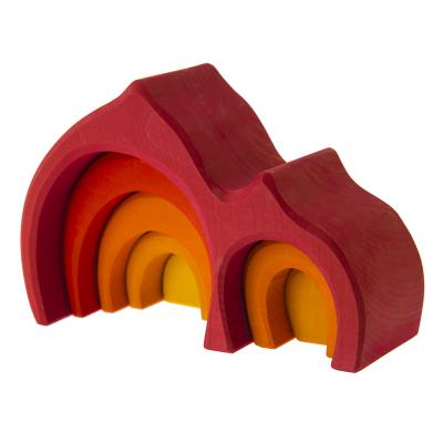 Конструктор Nic дерев'яний Будинок Габлі червоний (NIC523020) - зображення 3