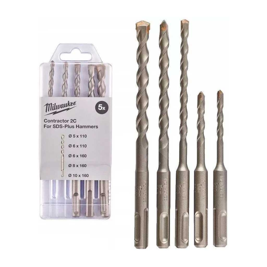Набір бурів Milwaukee SDS+ CONTRACTOR 5/6х110, 6/8/10х160, 5 шт (4932471242) - зображення 2