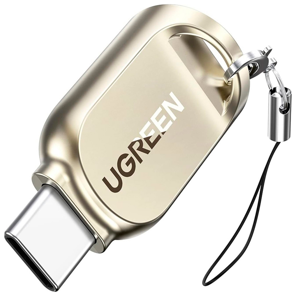 Зчитувач флеш-карт UGREEN USB-C to TF 3.0 CM331 Light Golden (80124) - зображення 1