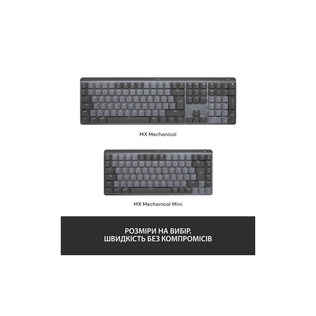 Клавіатура Logitech MX Mechanical Wireless Illuminated Performance Graphite (920-010757) - зображення 10