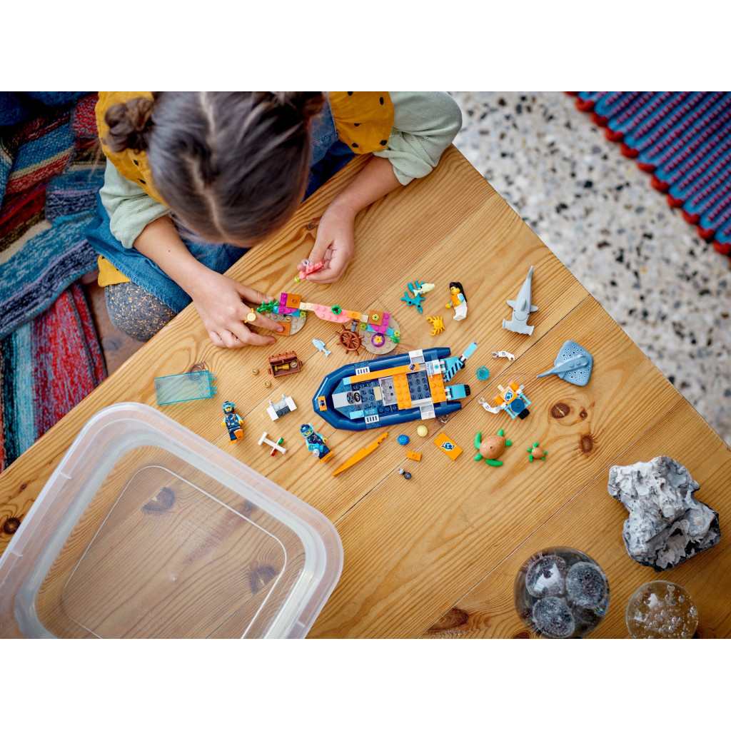 Конструктор LEGO City Дослідницький підводний човен 182 деталей (60377) - зображення 9