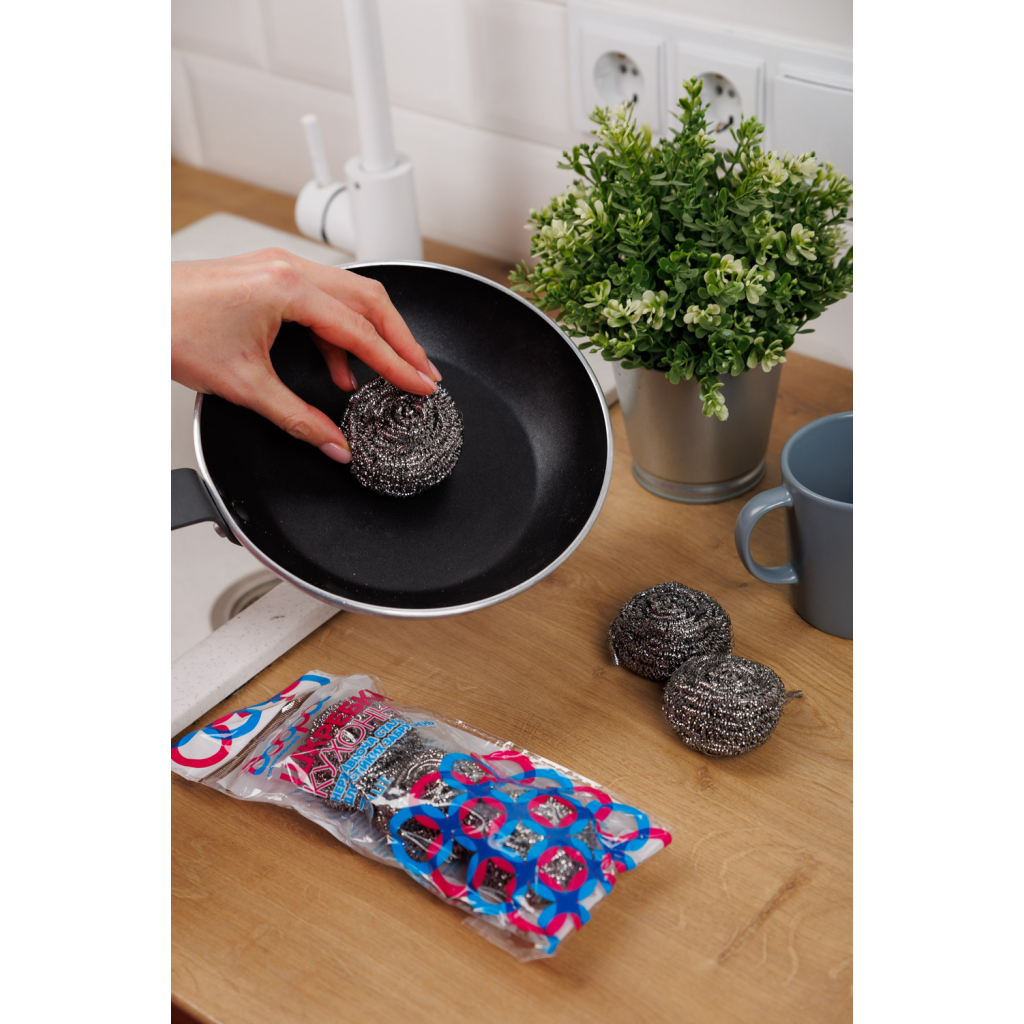 Скребок Добра Господарочка Спірально-металеві 3 шт. (4820086522199) - зображення 4