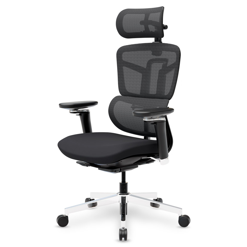 Офісне крісло Mealux S4 Air Fabric Black (HF-S4 F/B) - зображення 2